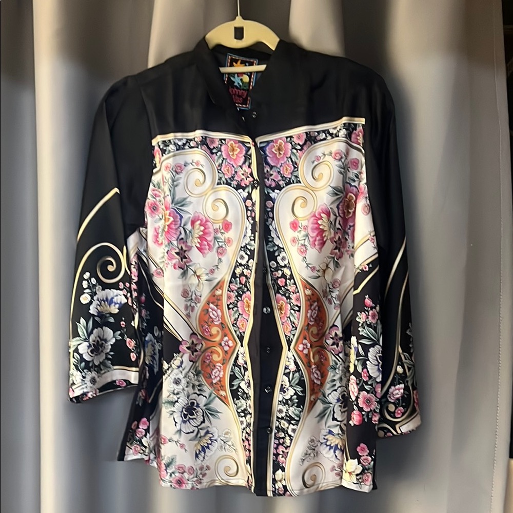 Floral Patterned Button-Up Shirt